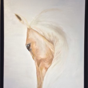 Cheval Blanc Peinture genevieve Franoux